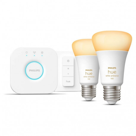 "Philips Hue White Ambiance E27 8W 2er Starter Set inkl DS"