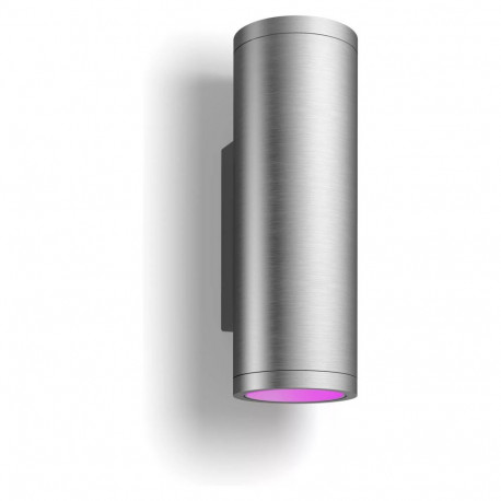 "Philips Hue White & Color Ambiance Appear Wandleuchte rund Edelstahl 1200lm"