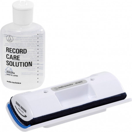 Audio-Technica Record Cleaning Kit AT6012, Cleaning Agent (60ml, with Velvet Brush Pad)