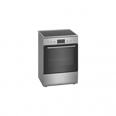 Bosch Serie 4 HKR39C250 cooker Freestanding cooker Electric Ceramic hob Black, Grey