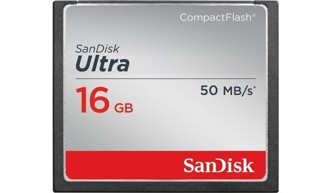 SanDisk atmiņas karte CF 16GB Ultra 50MB/s