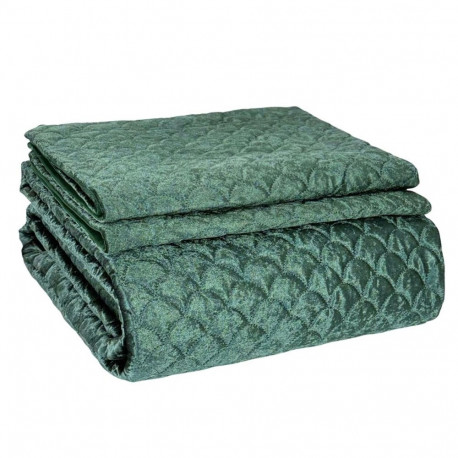 BEDSPR PILLOW CASE GREEN 220X240 2X50X70