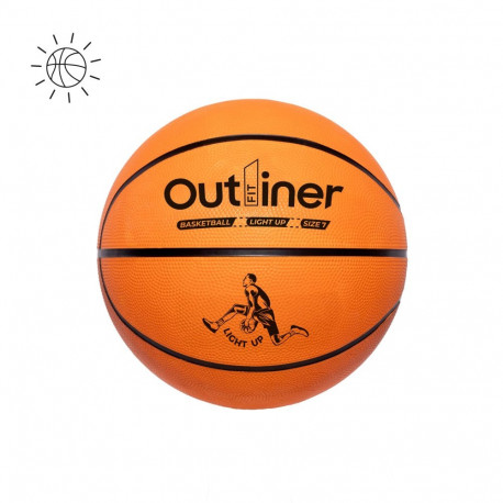 BASKETBALL BALL GLOWING RUBBER SIZE 7