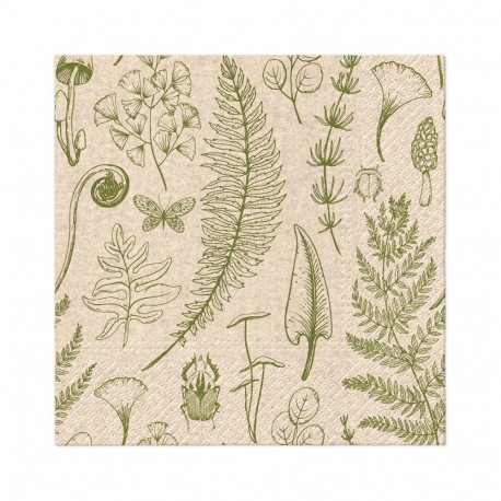 NAPKINS PAPER FOREST NATUR 33X33CM 20PCS