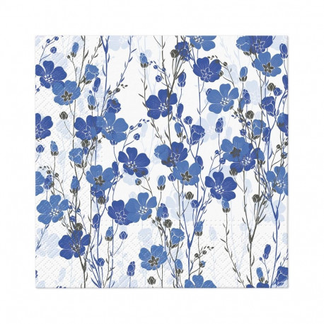 NAPKINS PAPER FLAX PLANTS 33X33CM 20PCS