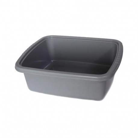 SQUARE BASIN 9L 34X34X13.5CM COCOA