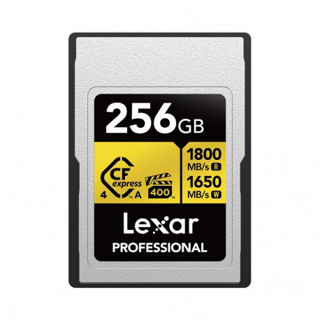 Lexar CFexpress 4.0 Pro Gold, VPG400/IP68, R1800/W1650 (Type A) 256GB