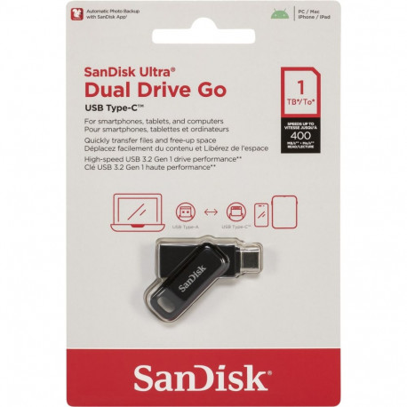 SanDisk Ultra Dual DriveGo 1TB USB Type C mälupulk SDDDC3-1T00-G46