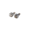 Lanberg | 2X RJ45 CAT6A FTP Plug 8P8C Tool-less Adapter | PL2SA-6000TL | Silver/Transparent