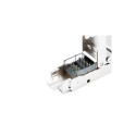 Lanberg | 2X RJ45 CAT6A FTP Plug 8P8C Tool-less Adapter | PL2SA-6000TL | Silver/Transparent