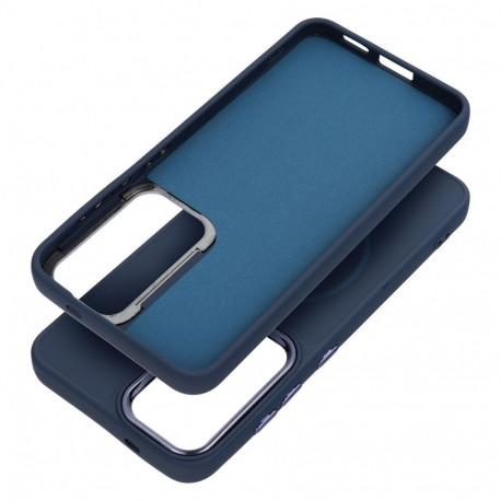 Case for Samsung S26 PLUS Frame Mag Cover compatible with MagSafe navy blue