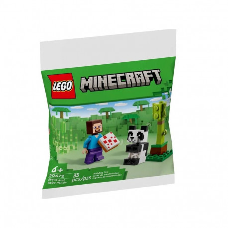 Klocki minecraft 30672 steve i mała panda