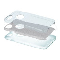Glitter 3in1 case for iPhone 16e / 17e silver