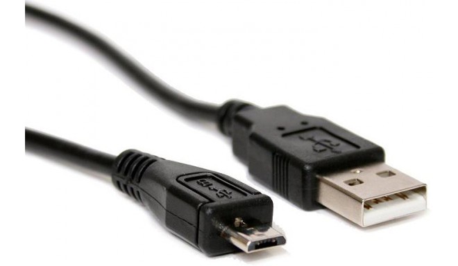 Omega cable microUSB 1.8m, black (41268)