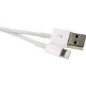 Omega kaabel USB - Lightning, valge (41861)