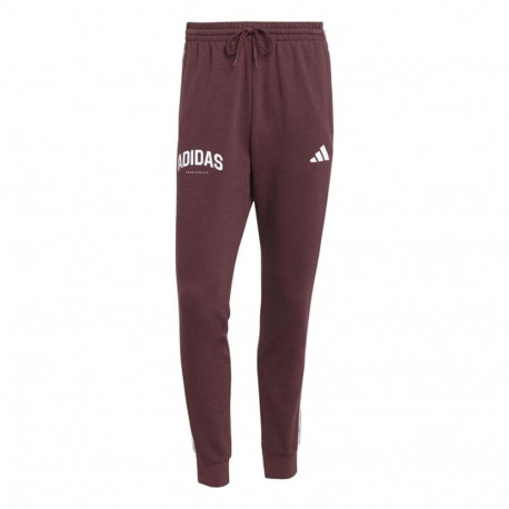 Long Sports Trousers Adidas 3 Bandas Burgundy Men - 2XL