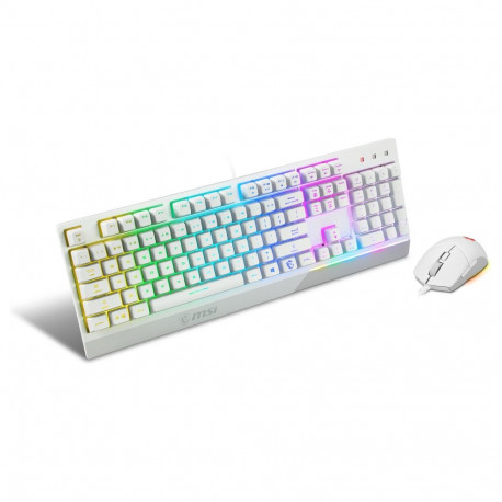 MSI mänguriklaviatuur Vigor GK-30 Combo, valge