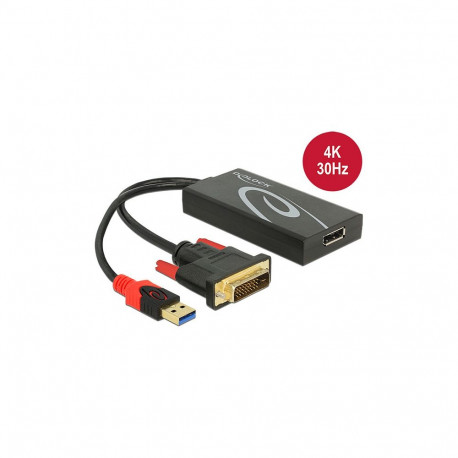 "Adapter DVI Stecker > DisplayPort 1.2 Buchse schwarz"