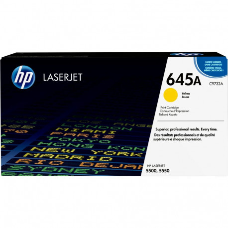 "HP 645A original Colour LaserJet Toner cartridge C9732A yellow standard capacity 12.000 pages 1-pac