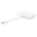 Equip USB-C - VGA, USB 3.0, 60W PD dokkimisjaam, 15 cm, valge