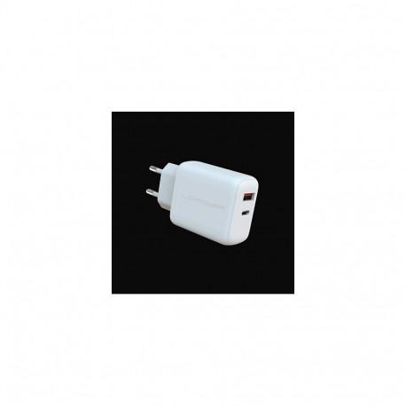 "LC-Power Charger USB-C/USB-A 45W LC-GAN-45 Weiß"