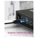 "D Dockingtation 4xUSB-A/2xUSB-C/2xHDMI/DisplayPort ICY BOX Black"