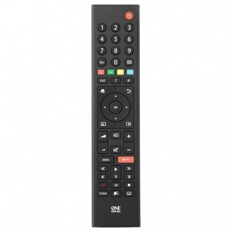 "One for all Grundig TV Ersatzfernbedienung (schwarz)"