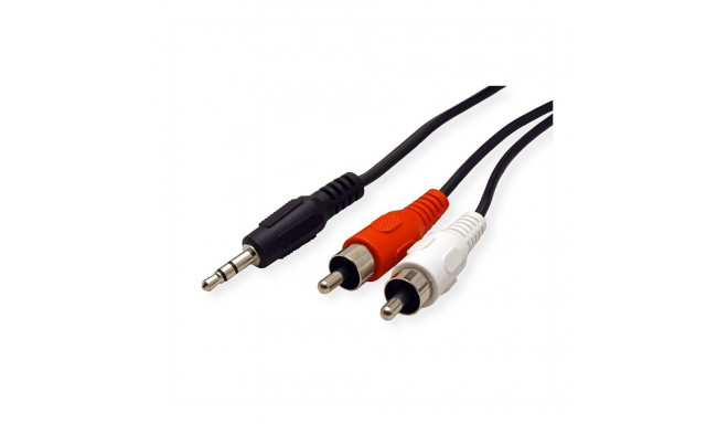 "ROLINE 3.5MM/CINCH (2XST) KABEL.5M"