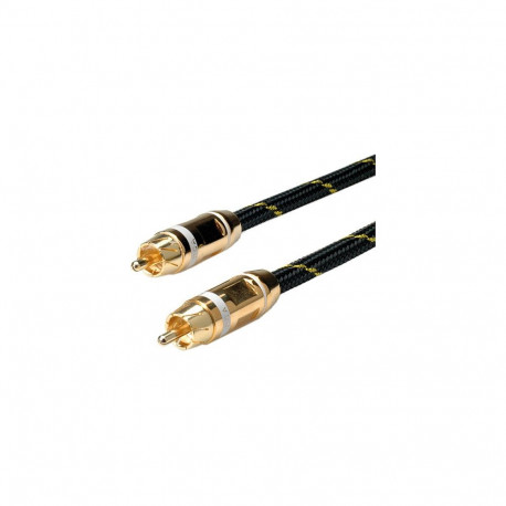 "ROLINE GOLD Cinch-Kabel ST/ST weiss 5m"