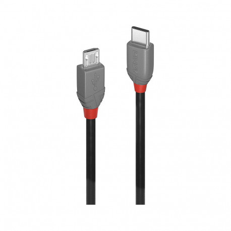 "LINDY USB 2.0 Kabel Typ C/Micro-B Anthra Line M/M 0.5m"