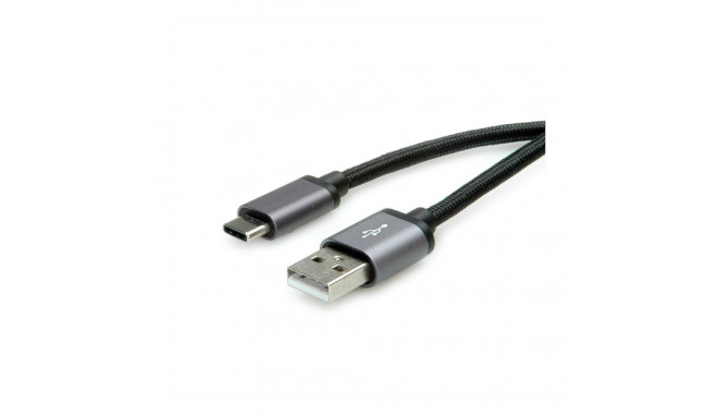 "ROLINE USB2.0 KABEL C-A SLBR-SW 0 8M"