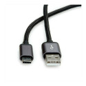 "ROLINE USB2.0 KABEL C-A SLBR-SW 0 8M"