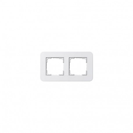 "GIRA 0212410 Abdeckrahmen 2f E3 Reinweiß/Reinweiß"