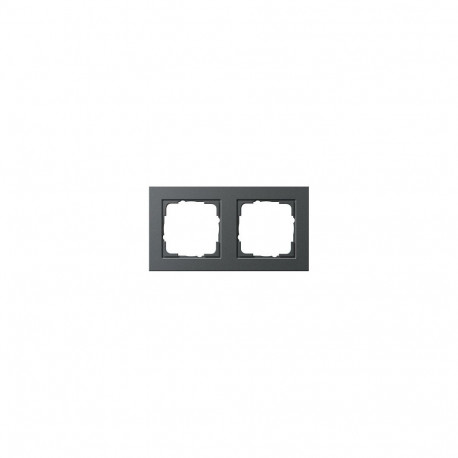 "GIRA 021223 Rahmen 2f anthrazit E2 2-fach E2"
