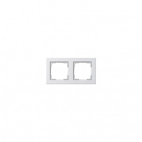 "GIRA 021222 Rahmen 2f reinweiß matt E2 2-fach E2"