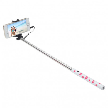"Ultron Selfie-Stick Hot Shot white pink heart"