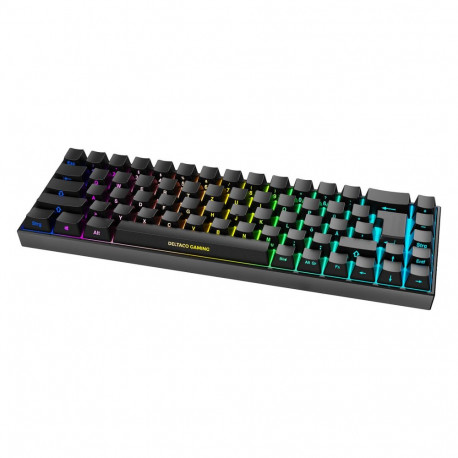"Deltaco DK440R Gaming Tastatur kabellos, Schwarz"