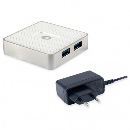 "CONCEPTRONIC 4-Port Hub USB Micro-B->4xA3.0 m.Netz. ws"