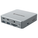 Conceptronic 15-1 dokkimisjaam USB-C->2xHDMI/2xUSB-C/4xUSB-A/+80W hõbedane