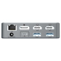 Conceptronic 15-1 dokkimisjaam USB-C->2xHDMI/2xUSB-C/4xUSB-A/+80W hõbedane