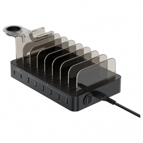 "CONCEPTRONIC Ladegerät 8Port 6xUSB-A/2xC Multi 75WPD3.0 sw"