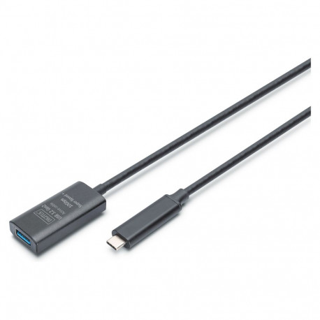 "DIGITUS Verlängerungskabel USB-C->USB-A St./Bu. 10G 5,00m"
