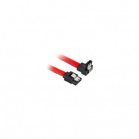 Sharkoon SATA III kaabel 90° sukaga 0.45m punane