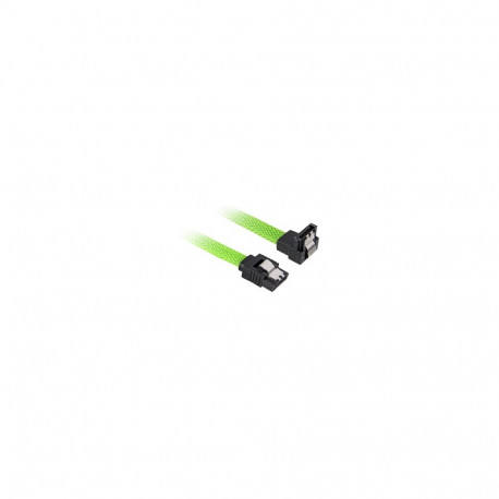 Sharkoon SATA III 90° sukaga kaabel 0.30m roheline