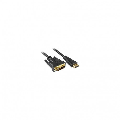 Sharkoon HDMI -> DVI-D (24+1) 3m must kaabel