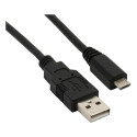 "Kabel USB 2.0 A-B Micro 2.0m schwarz"