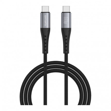 "4smarts USB-C Kabel PrimeCord 60W 1.5m. schwarz"