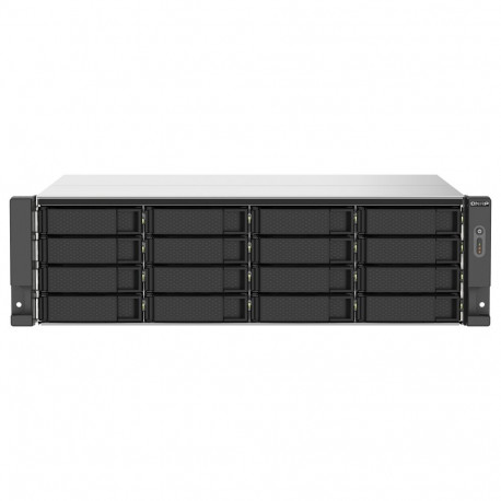"QNAP 16-Bay-Rackmount-NAS AMD Ryzen V1000-Serie V1500B 4C/8T 2,2GHz 16GB DDR4-RAM 2x2,5 GbE LAN opt