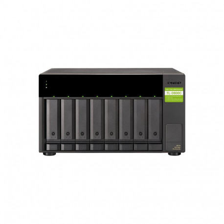 "QNAP TL-D800C 8-bay desktop USB-C 3.1 Gen2 10Gbps JBOD expansion unit"
