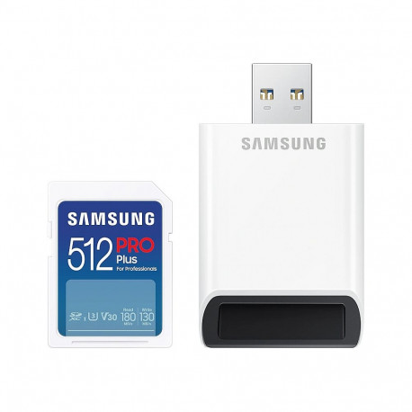 Samsung mälukaart XC PRO Plus 512GB (2023) CL10 lugejaga